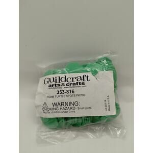 Guildcraft Arts and Crafts - Foam Turtle Spots - 100 Count